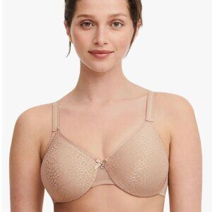 CHANTELLE C Magnifique Covering Molded Underwire Bra in Nude Beige - Size 34D